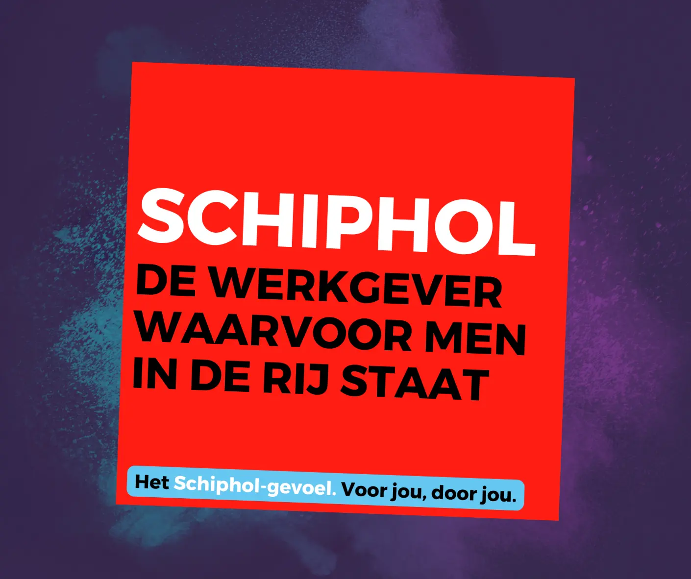 WeYou recruitment marketing vond beveiliging medewerkers voor Schiphol Airport