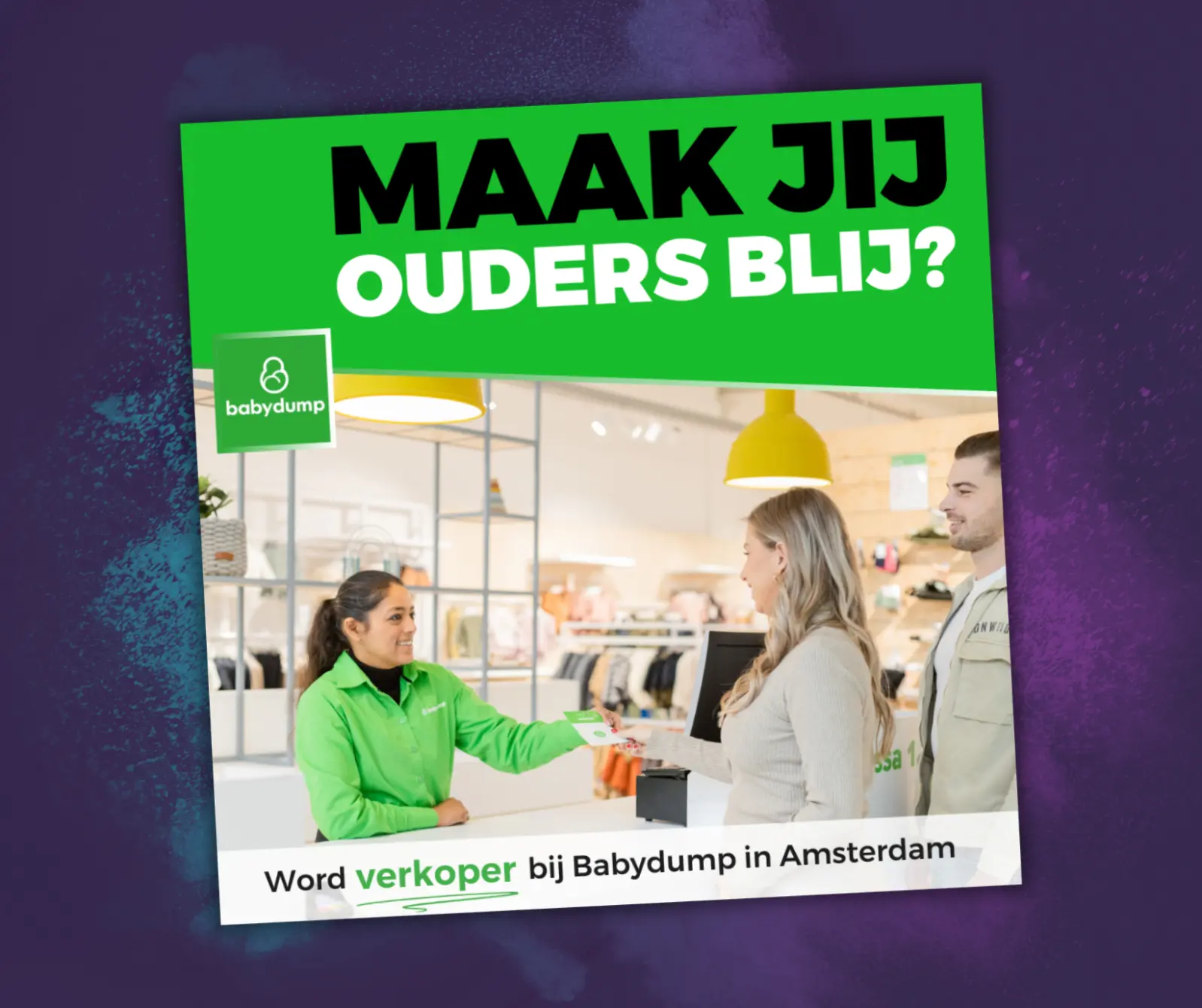 Babydump vind personeel met weyou recruitment marketing