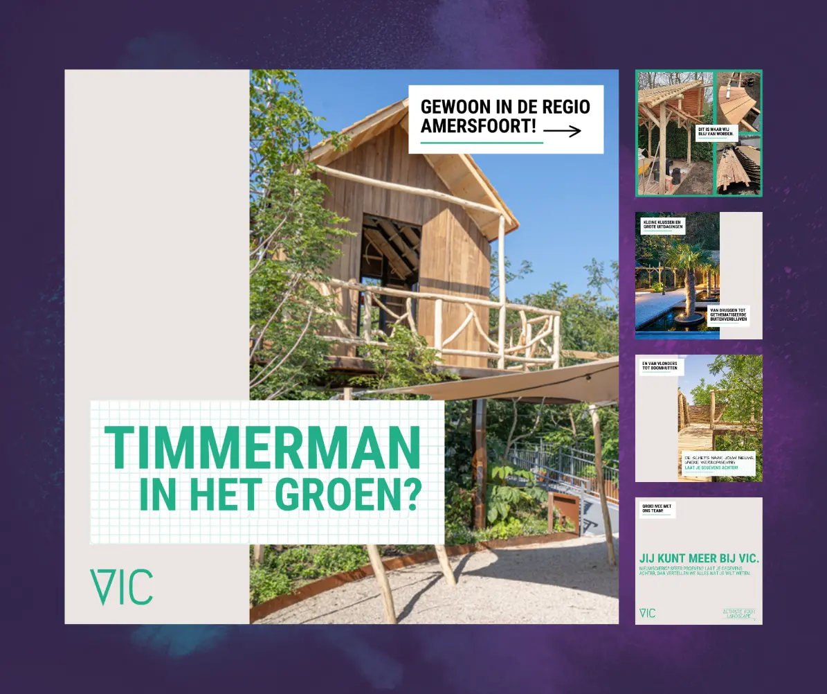 wervingscampagne timmerman VIC Landscapes door WeYou recruitment marketing