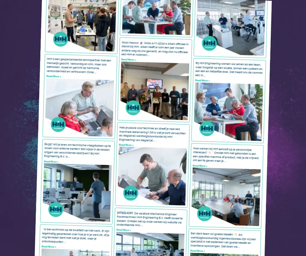 social media beheer voor het vinden van personeel van hih engineering door weyou recruitment marketing